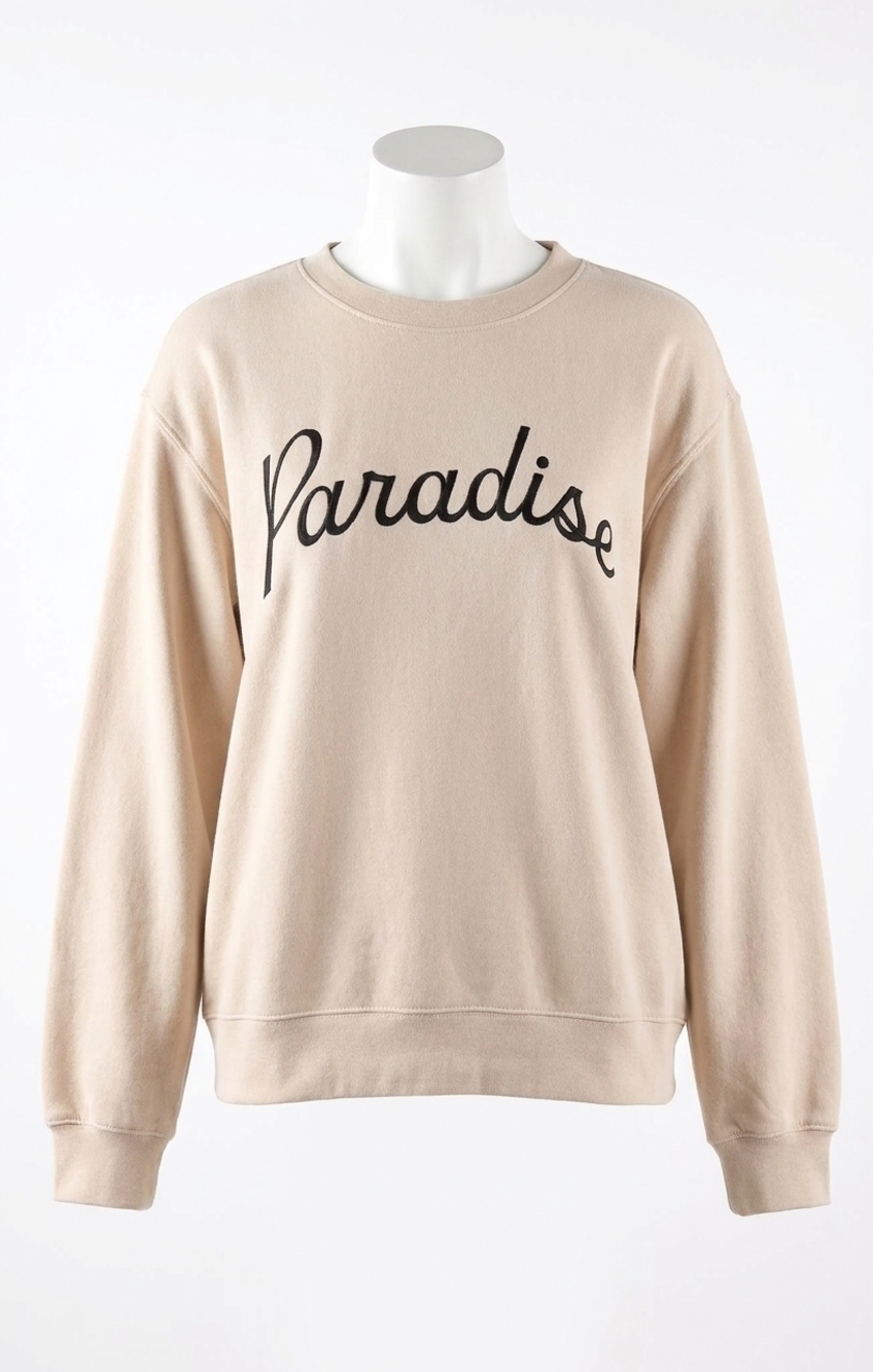NEW Z SUPPLY paradise boyfriend sweatshirt in linen